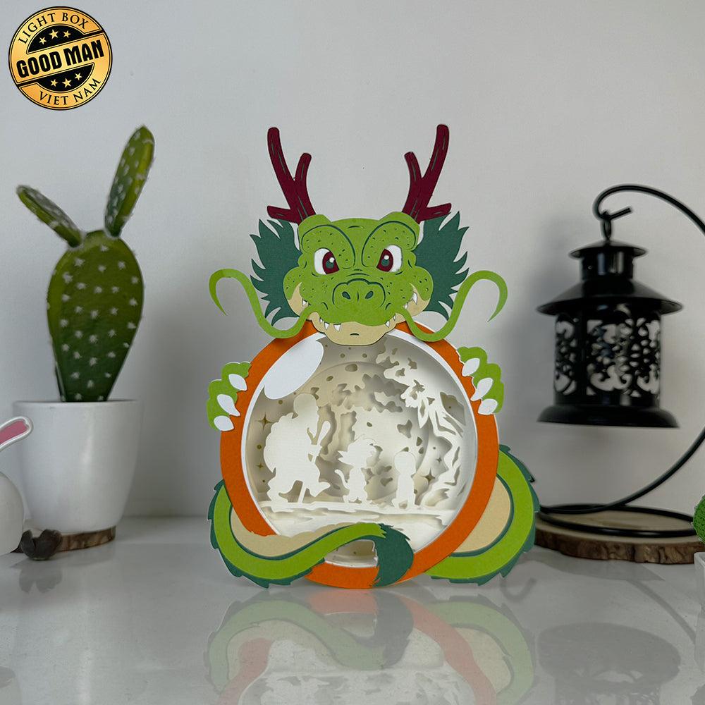 Dragon Ball 2 - Dragon Ball Papercut Lightbox File - 8.4x6" - Cricut File - LightBoxGoodMan - LightboxGoodman