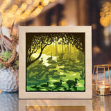 Ducks – Paper Cut Light Box File - Cricut File - 8x8 inches - LightBoxGoodMan