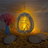 Easter 1 - Easter Egg 3D Pop-up File - Cricut File - 5.8x4.8" - LightBoxGoodMan - LightboxGoodman