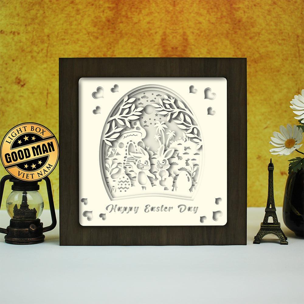 Easter 10 – Paper Cut Light Box File - Cricut File - 20x20cm - LightBoxGoodMan - LightboxGoodman