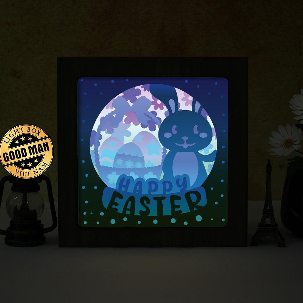 Easter 11 – Paper Cut Light Box File - Cricut File - 20x20cm - LightBoxGoodMan - LightboxGoodman