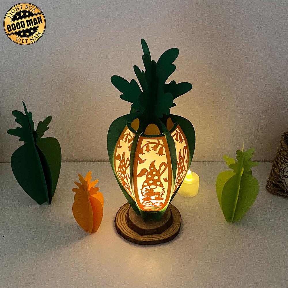Easter 2 - Easter Carrot 3D Lantern File - 4.5x10.3" - Cricut File - LightBoxGoodMan - LightboxGoodman