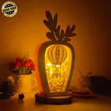 Easter 5 - Paper Cut Carrot Light Box File - Cricut File - 5.5x11.4 Inches - LightBoxGoodMan - LightboxGoodman