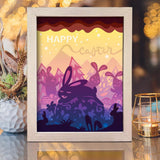 Easter 7 – Paper Cut Light Box File - Cricut File - 8x10 inches - LightBoxGoodMan