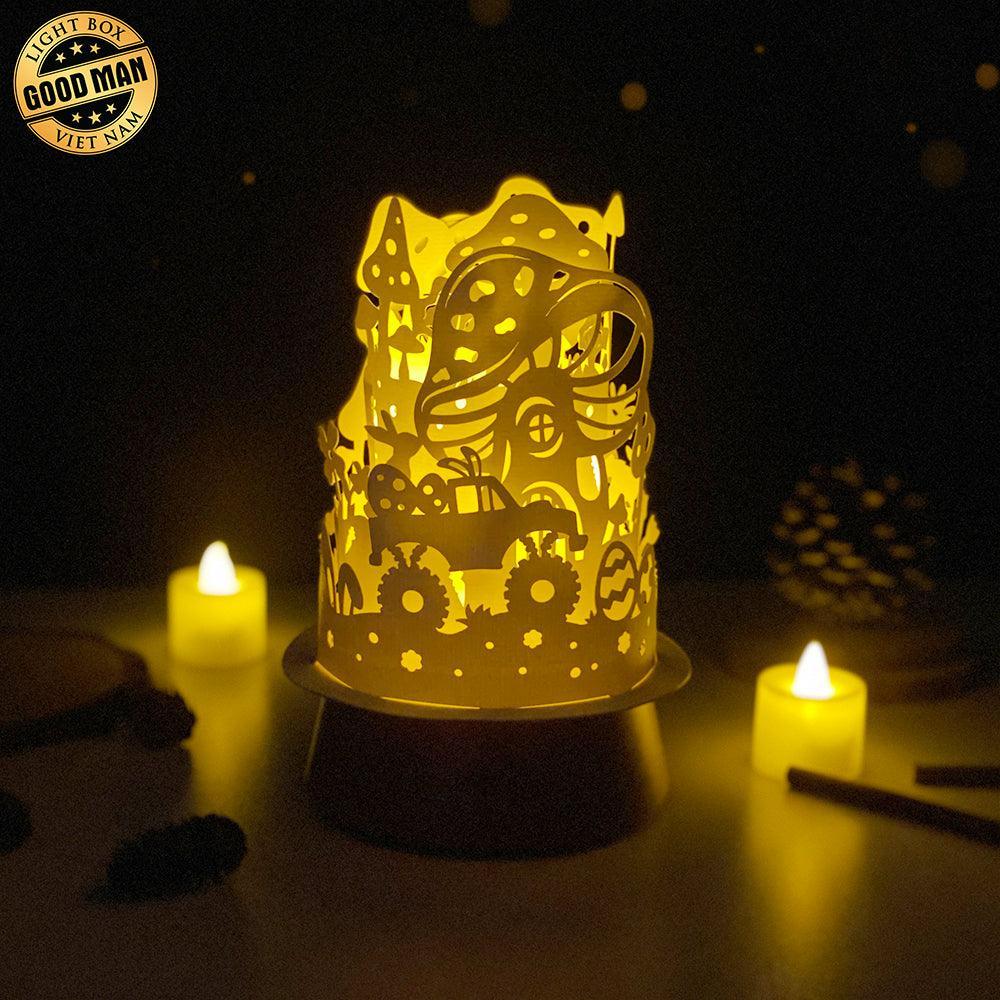 Easter Gnome - 3D Dome Lantern File - Cricut File - LightBoxGoodMan - LightboxGoodman
