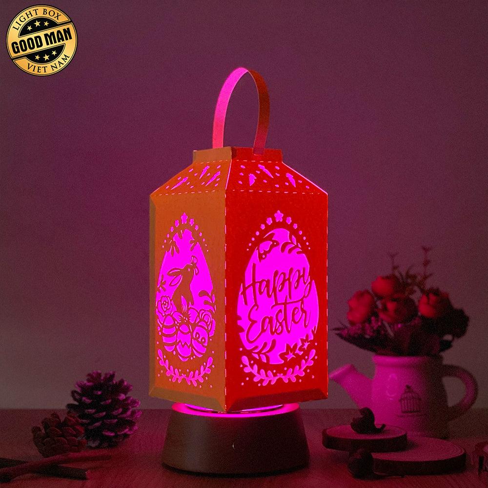 Easter - Paper Cut Lantern File - Cricut File - 4x8" - LightBoxGoodMan - LightboxGoodman