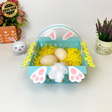 Easter Treat Basket - Easter Candy Box Paper Cutting File - 6.2x4.5" - Cricut File - LightBoxGoodMan - LightboxGoodman