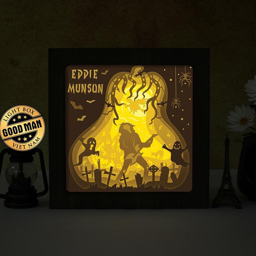 Eddie Munson Halloween – Paper Cut Light Box File - Cricut File - 20x20cm - LightBoxGoodMan - LightboxGoodman