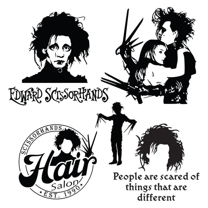 Edward Scissorhands - Cricut File - Svg, Png, Dxf, Eps - LightBoxGoodMan - LightboxGoodman