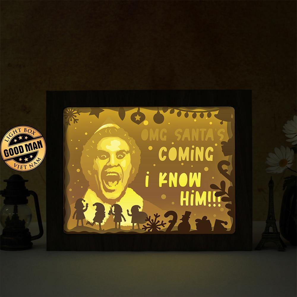 Elf movie - Paper Cut Light Box File - Cricut File - 20x26cm - LightBoxGoodMan - LightboxGoodman