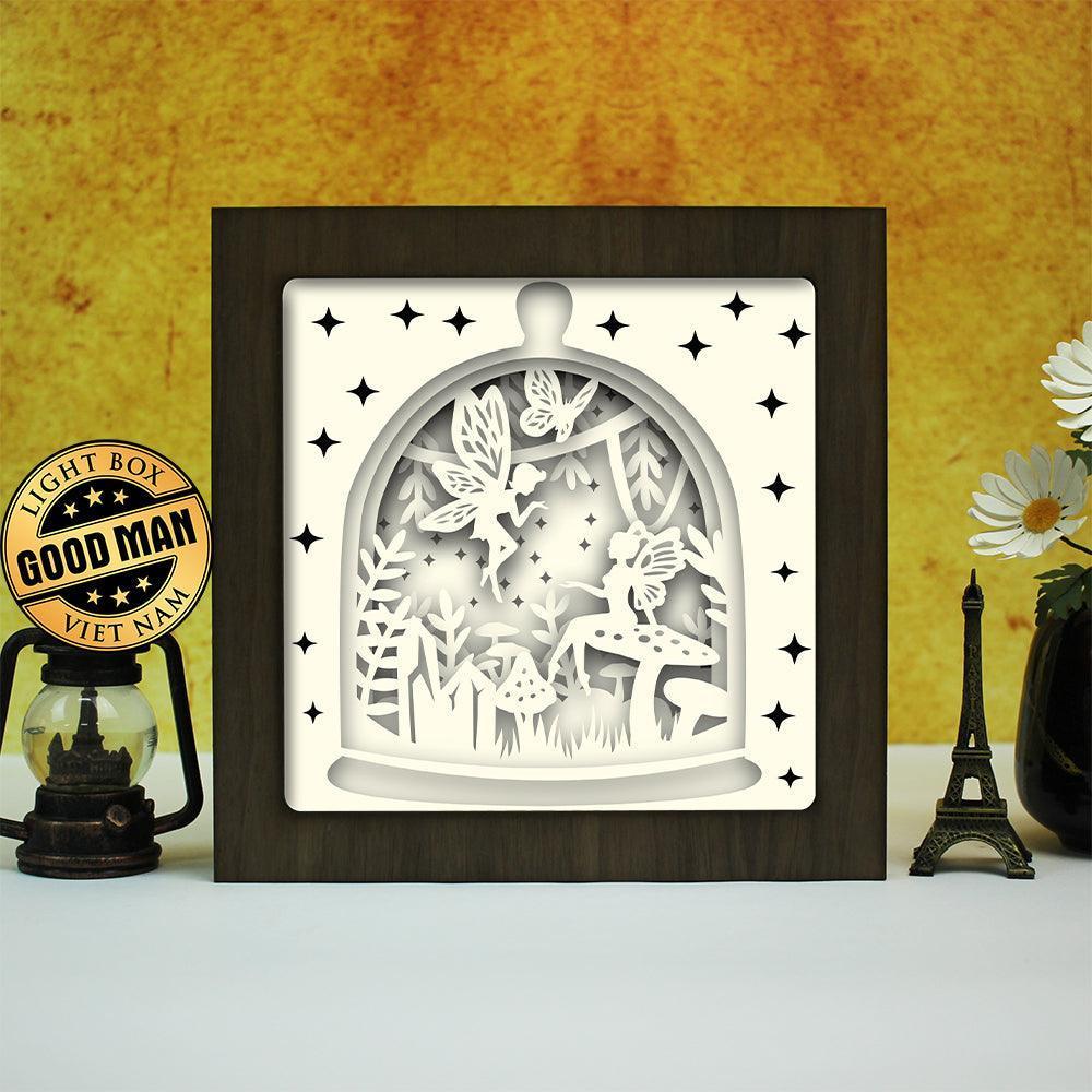 Fairy 2 - Paper Cut Light Box File - Cricut File - 20x20cm - LightBoxGoodMan - LightboxGoodman