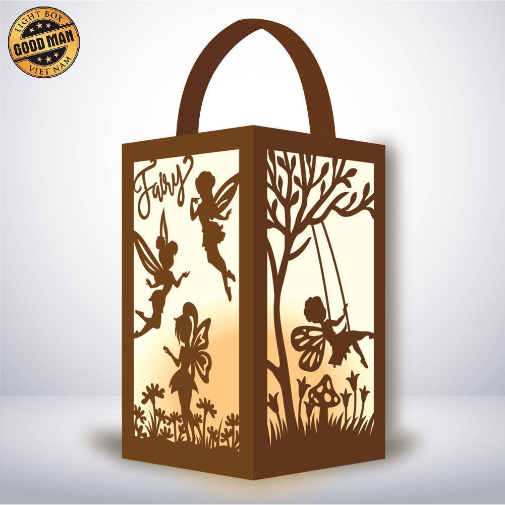 Fairy - Paper Cut Lantern File - Cricut File - 10x16cm - LightBoxGoodMan - LightboxGoodman