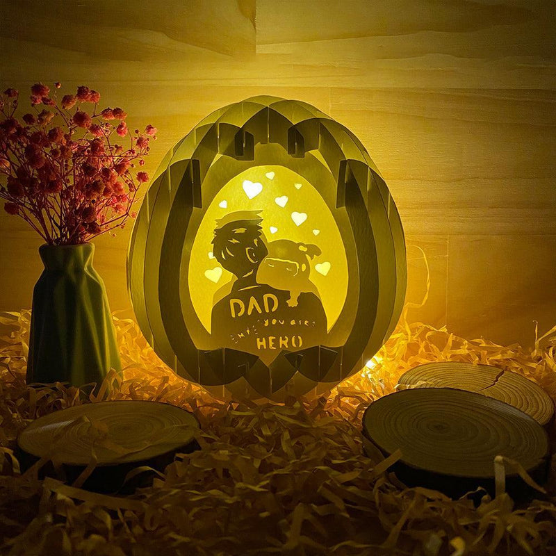 Father Day 2 Girl - Easter Egg 3D Pop-up File - Cricut File - 5.8x4.8" - LightBoxGoodMan - LightboxGoodman