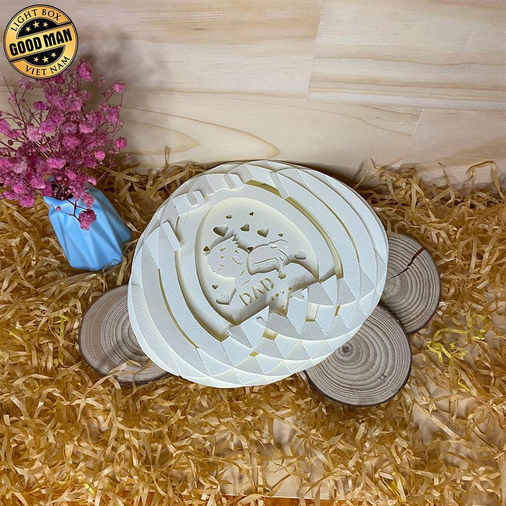 Father Day 2 Girl - Easter Egg 3D Pop-up File - Cricut File - 5.8x4.8" - LightBoxGoodMan - LightboxGoodman