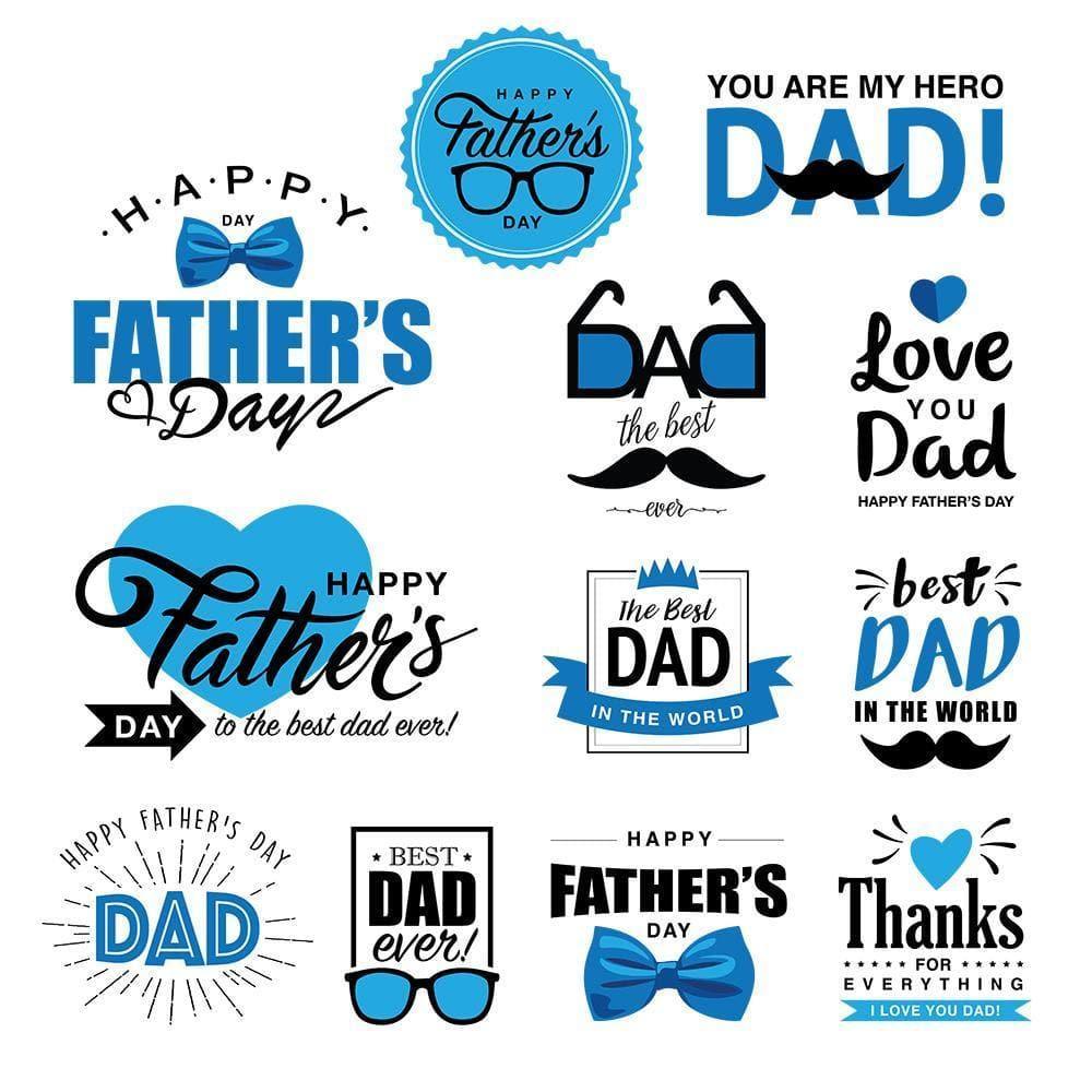 Happy First Father's Day SVG, Father Hat and Glasses SVG