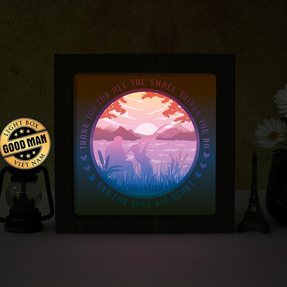 Father's Day 8 – Paper Cut Light Box File - Cricut File - 8x8 inches - LightBoxGoodMan - LightboxGoodman