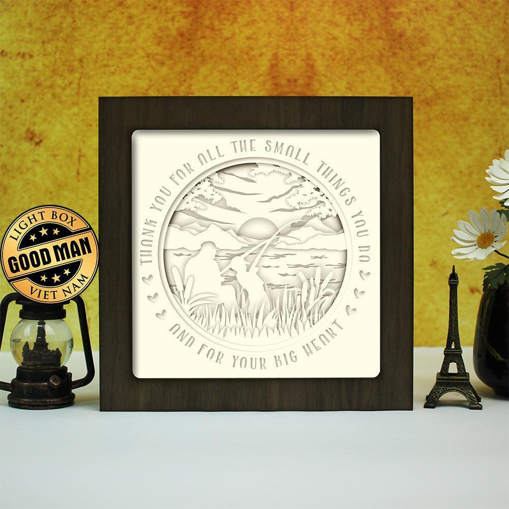 Father's Day 8 – Paper Cut Light Box File - Cricut File - 8x8 inches - LightBoxGoodMan - LightboxGoodman