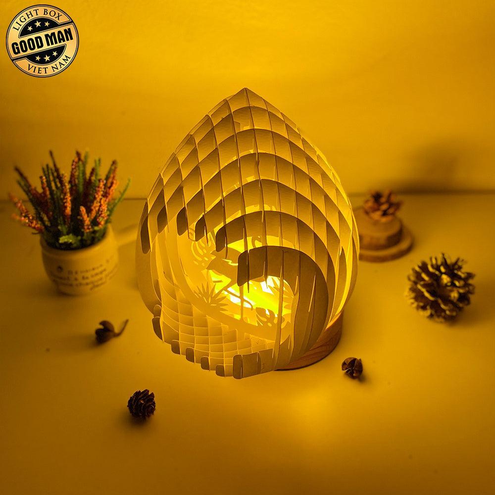 Flamingo - 3D Pop-up Light Box Droplet File - Cricut File - LightBoxGoodMan - LightboxGoodman