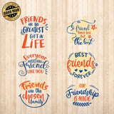 Friendship 2 - Cricut File - Svg, Png, Dxf, Eps - LightBoxGoodMan - LightboxGoodman