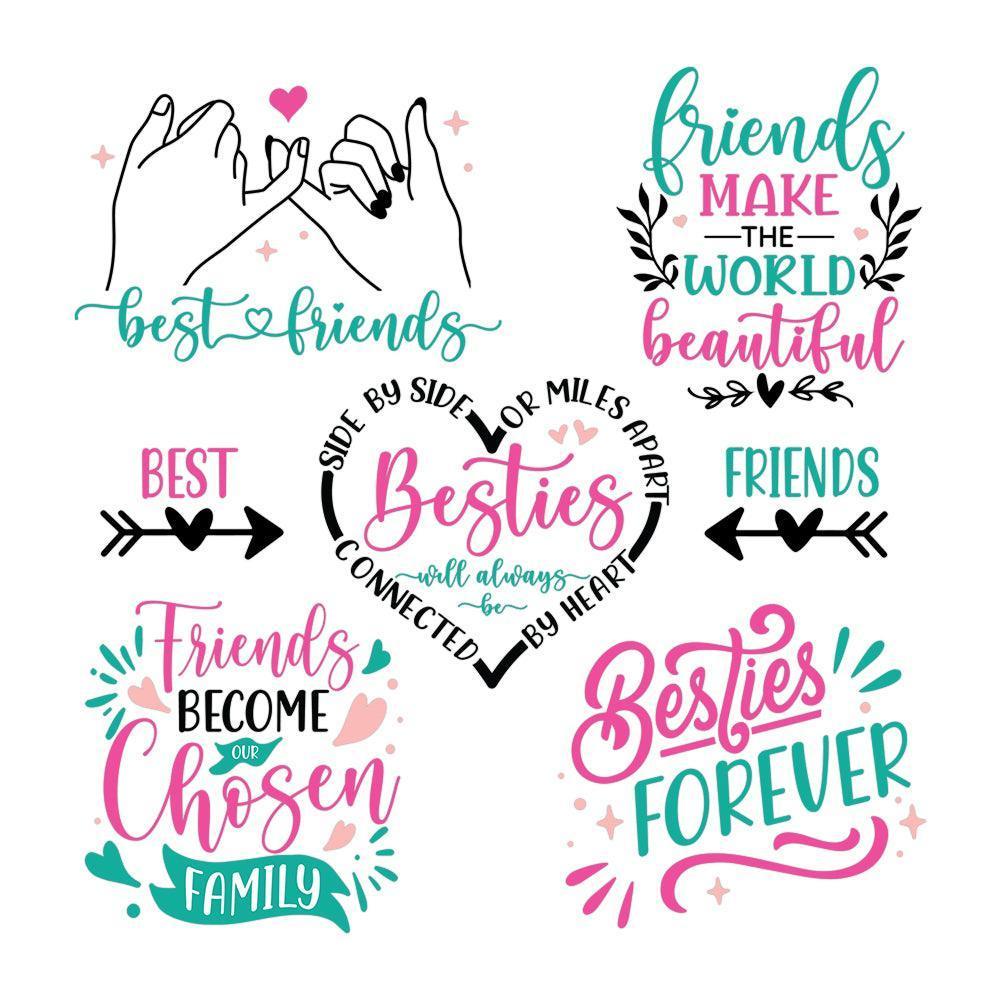 Friendship 3 - Cricut File - Svg, Png, Dxf, Eps - LightBoxGoodMan - LightboxGoodman