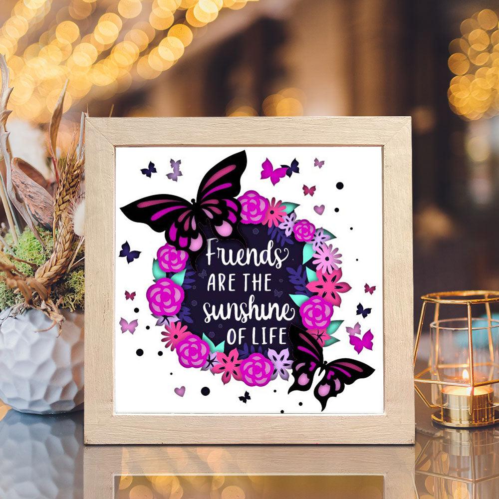 Friendship Quote 5 – Paper Cut Light Box File - 8x8" - Cricut File - LightBoxGoodMan - LightboxGoodman