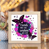 Friendship Quote 5 – Paper Cut Light Box File - 8x8