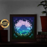 Frog – Paper Cut Light Box File - Cricut File - 8x8 inches - LightBoxGoodMan - LightboxGoodman