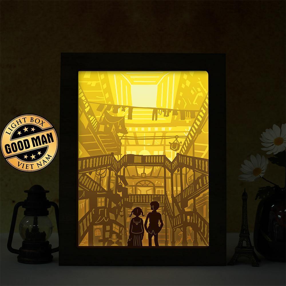 From Up On Poppy Hill - Paper Cut Light Box File - Cricut File - 20x26cm - LightBoxGoodMan - LightboxGoodman