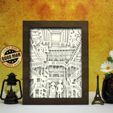 From Up On Poppy Hill - Paper Cut Light Box File - Cricut File - 20x26cm - LightBoxGoodMan - LightboxGoodman