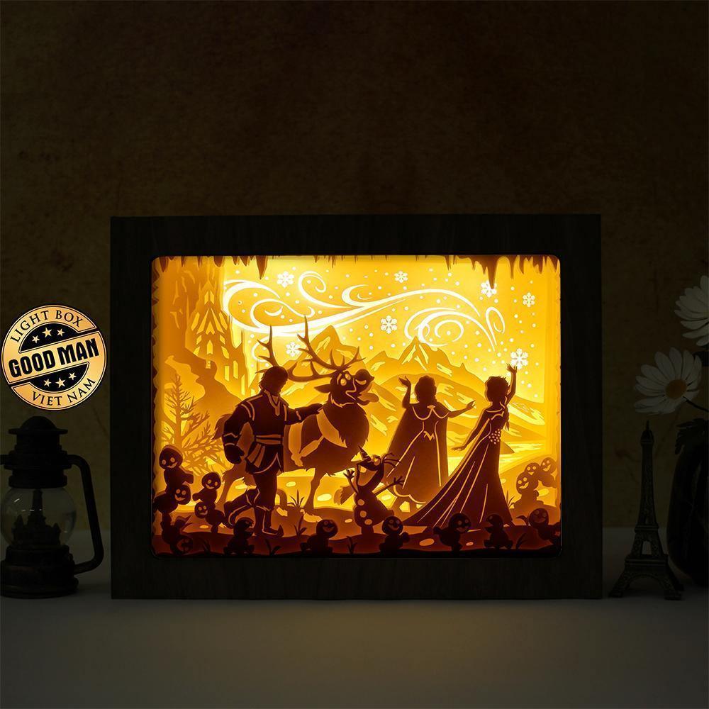 Frozen 3 – Paper Cut Light Box File - Cricut File - 20x26cm - LightBoxGoodMan - LightboxGoodman