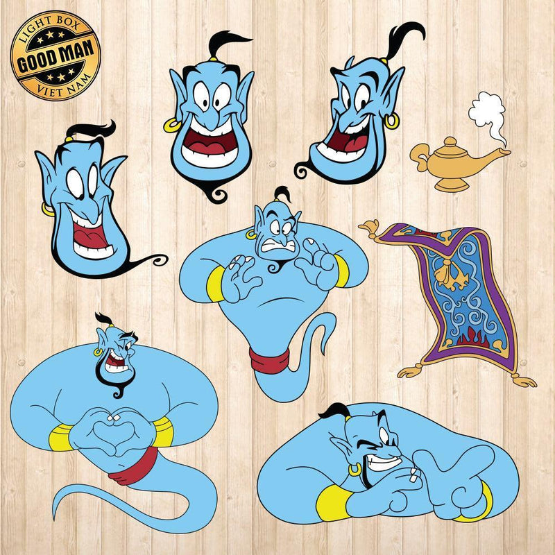 Genie - Cricut File - Svg, Png, Dxf, Eps - LightBoxGoodMan - LightboxGoodman