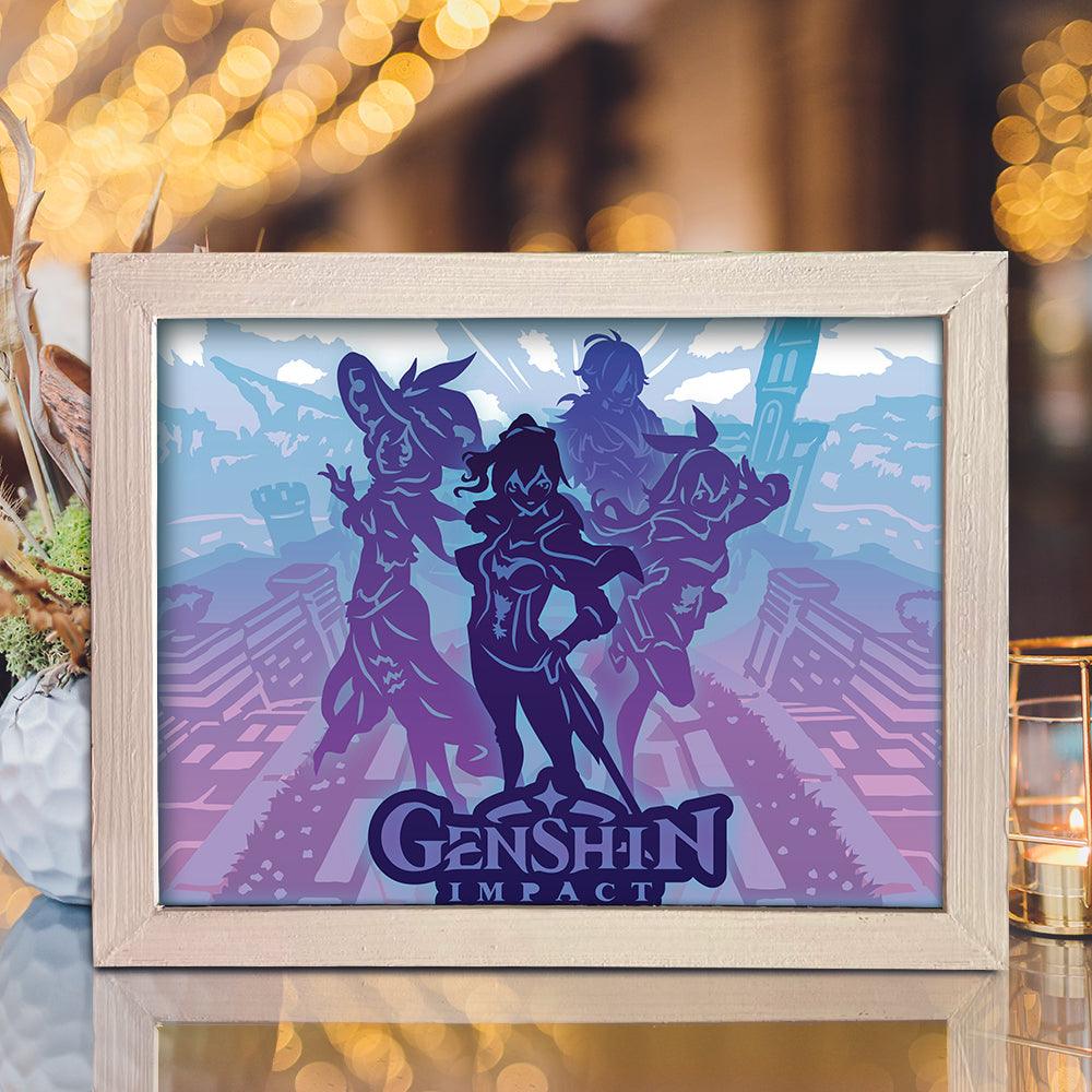 Genshin Impact - Paper Cut Light Box File - Cricut File - 20x26cm -  LightBoxGoodMan