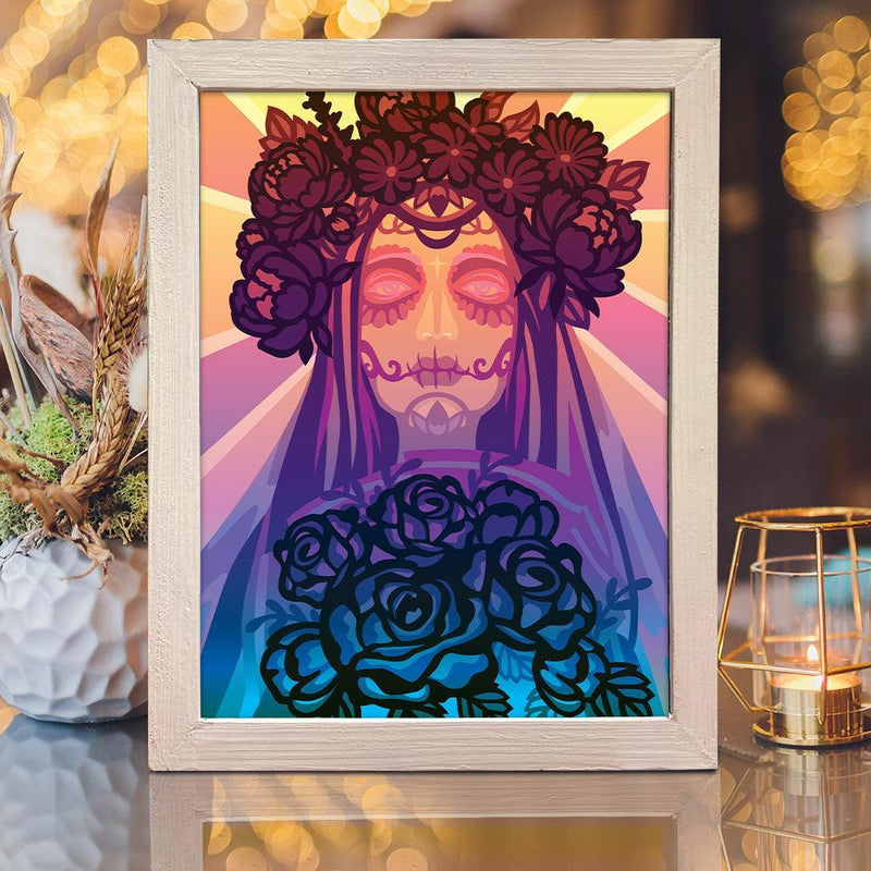 Ghost Bride - Paper Cut Light Box File - Cricut File - 20x26cm - LightBoxGoodMan - LightboxGoodman