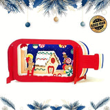 Gingerbread Man - Pop-up Bottle Light Box File - Cricut File - LightBoxGoodMan - LightboxGoodman