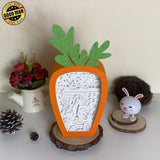 Gnome 1 - Paper Cut Carrot Light Box File - Cricut File - 5.5x11.4 Inches - LightBoxGoodMan - LightboxGoodman