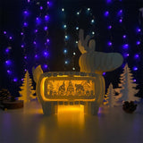 Gnome - Reindeer Pop-up File - Cricut File - LightBoxGoodMan