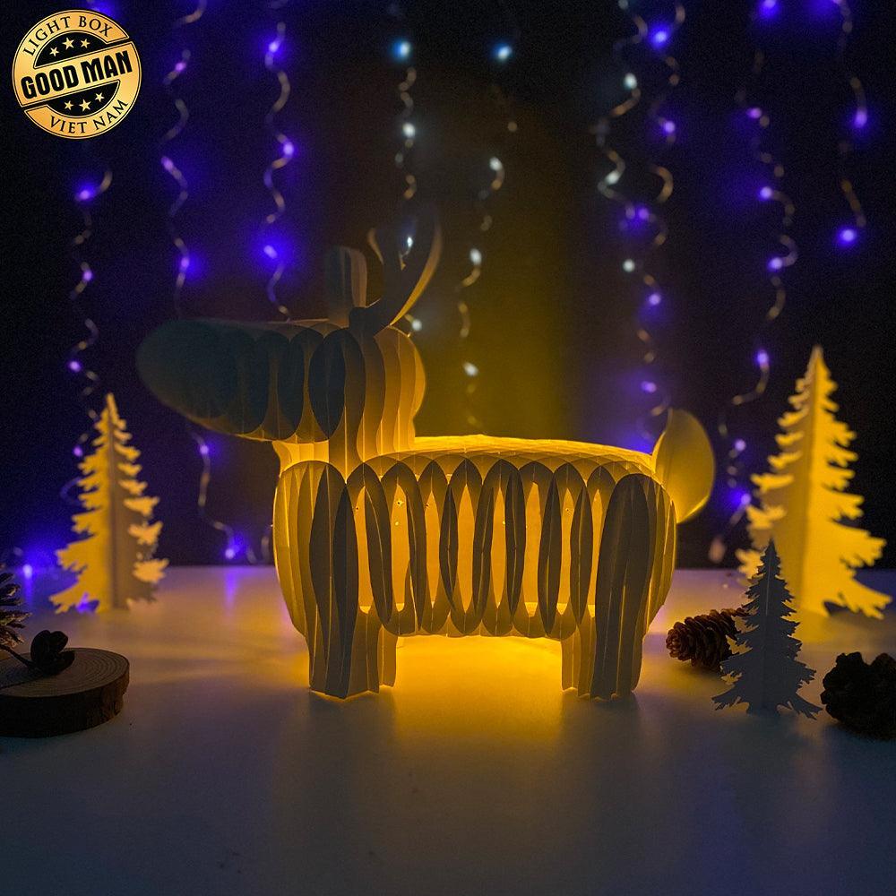 Gnome - Reindeer Pop-up File - Cricut File - LightBoxGoodMan - LightboxGoodman