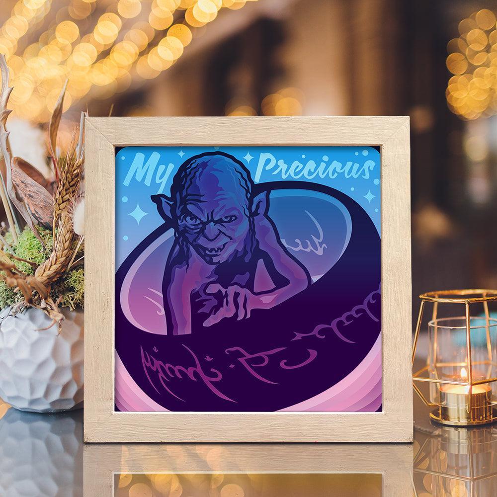 Gollum 2 - Paper Cut Light Box File - Cricut File - 20x20cm - LightBoxGoodMan - LightboxGoodman