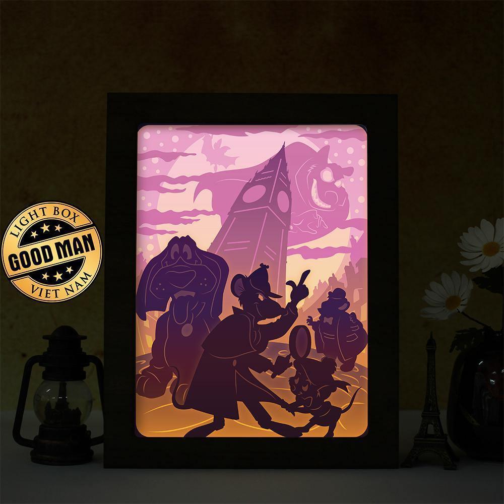Great Mouse Detective - Paper Cut Light Box File - Cricut File - 20x26cm - LightBoxGoodMan - LightboxGoodman