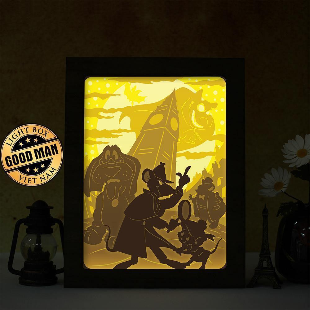 Great Mouse Detective - Paper Cut Light Box File - Cricut File - 20x26cm - LightBoxGoodMan - LightboxGoodman