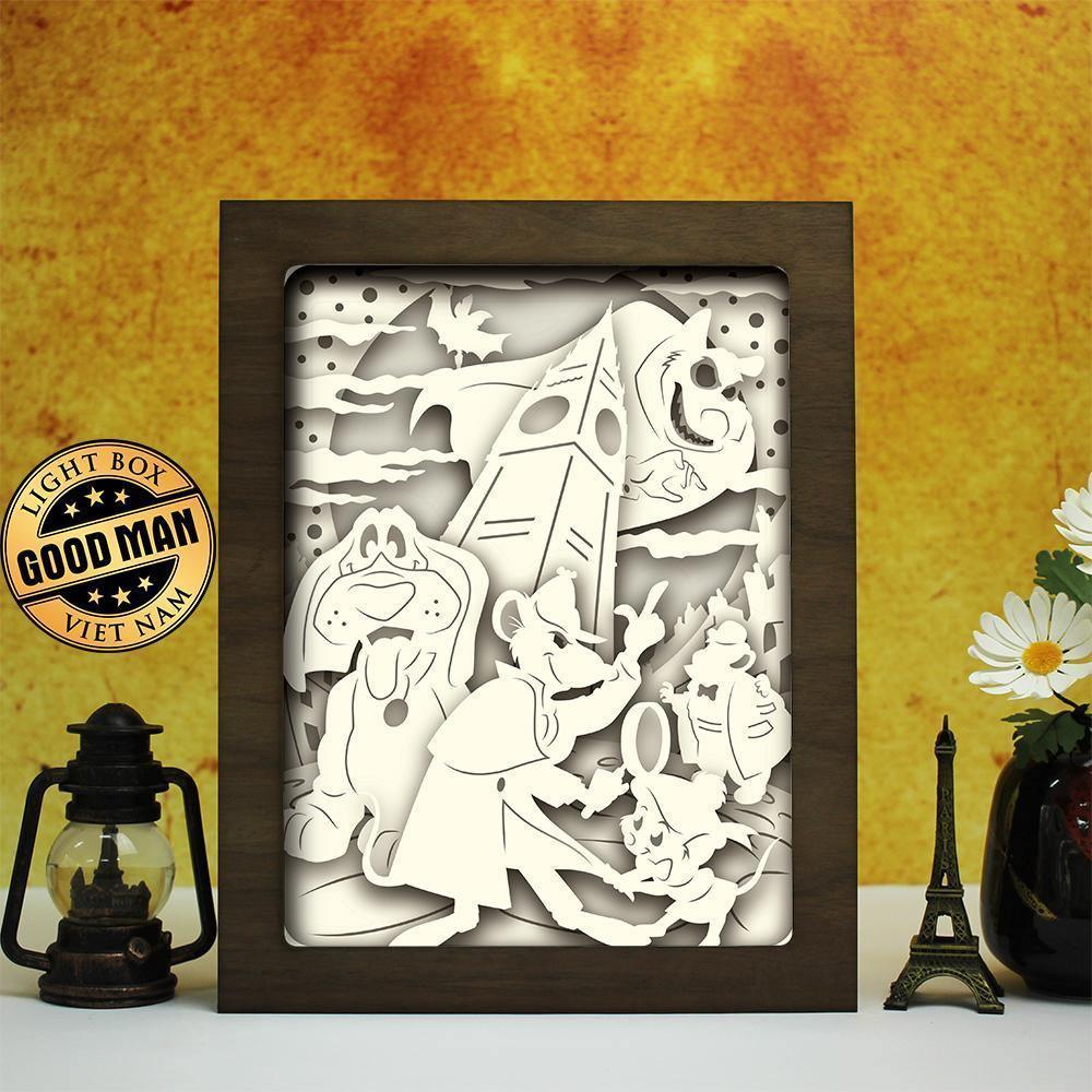 Great Mouse Detective - Paper Cut Light Box File - Cricut File - 20x26cm - LightBoxGoodMan - LightboxGoodman
