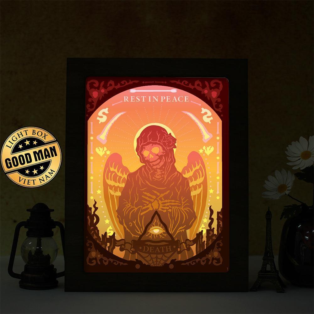 Grim Reaper - Paper Cut Light Box File - Cricut File - 20x26cm - LightBoxGoodMan - LightboxGoodman