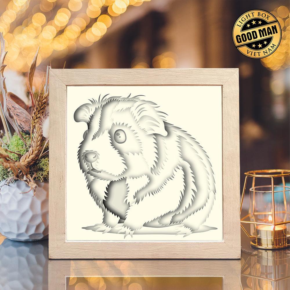 Guinea Pig – Paper Cut Light Box File - Cricut File - 8x8 inches - LightBoxGoodMan - LightboxGoodman