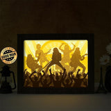 Guns N' Roses – Paper Cut Light Box File - Cricut File - 20x26cm - LightBoxGoodMan - LightboxGoodman