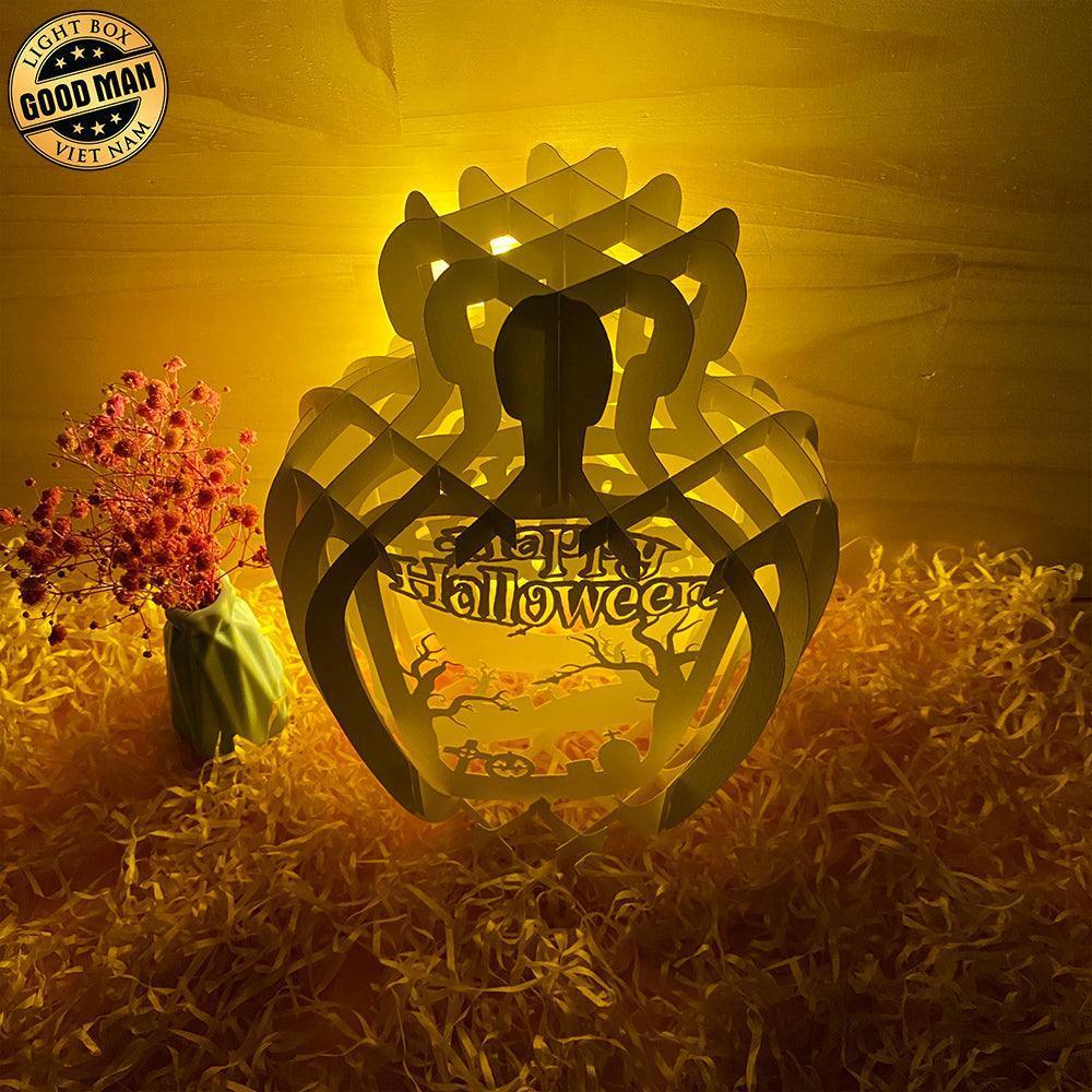Halloween 1 - 3D Pop-up Light Box Vase File - Cricut File - LightBoxGoodMan - LightboxGoodman