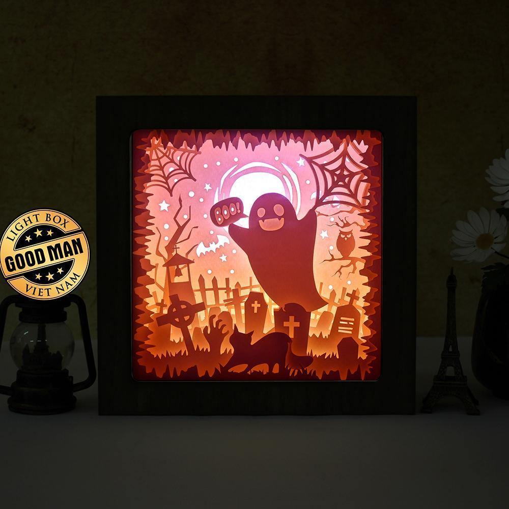 Halloween 10 – Paper Cut Light Box File - Cricut File - 20x20cm - LightBoxGoodMan - LightboxGoodman