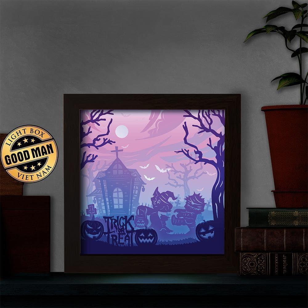 Halloween 12 – Paper Cut Light Box File - Cricut File - 20x20cm - LightBoxGoodMan - LightboxGoodman