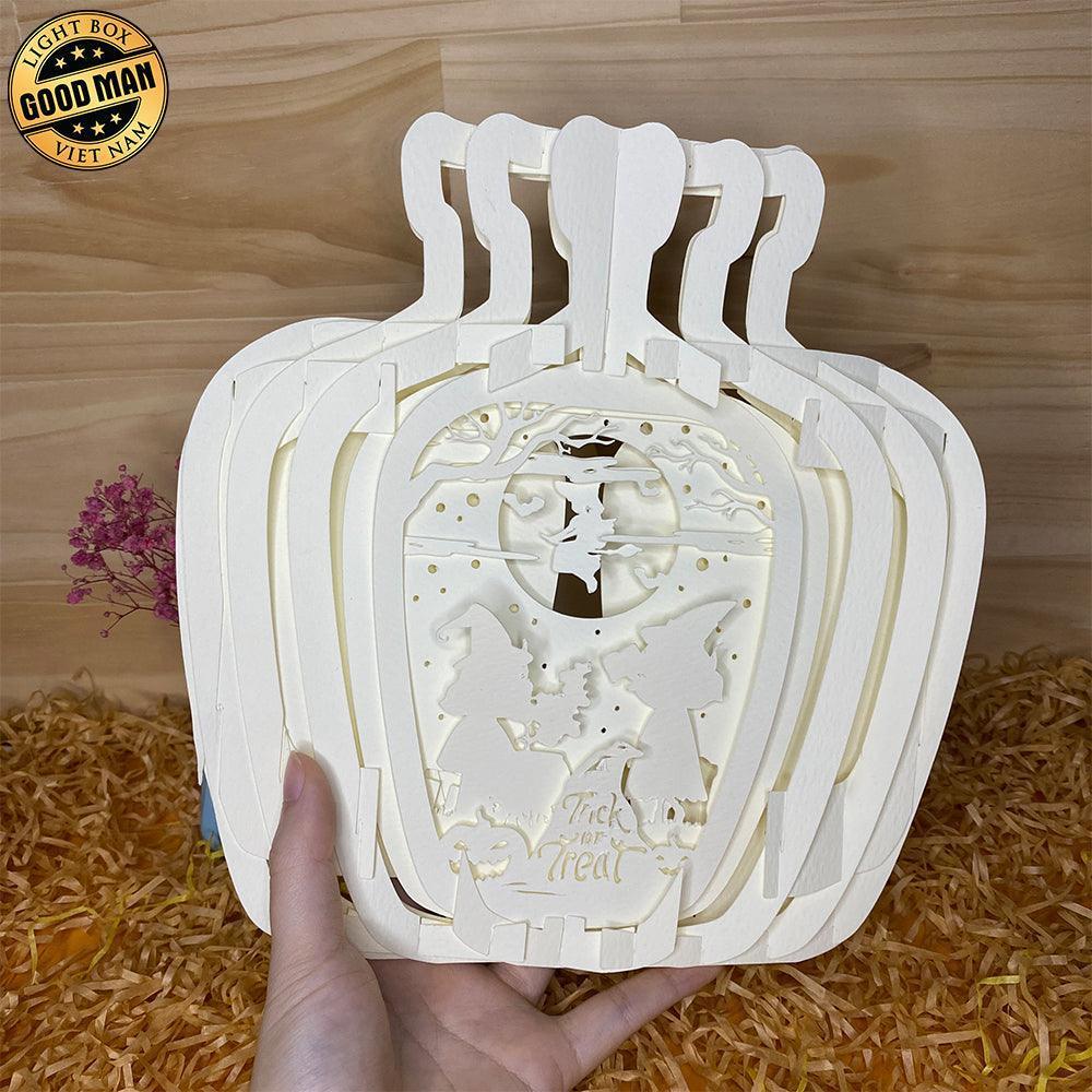 Halloween 2 - 3D Pop-up Light Box Vase File - Cricut File - LightBoxGoodMan - LightboxGoodman