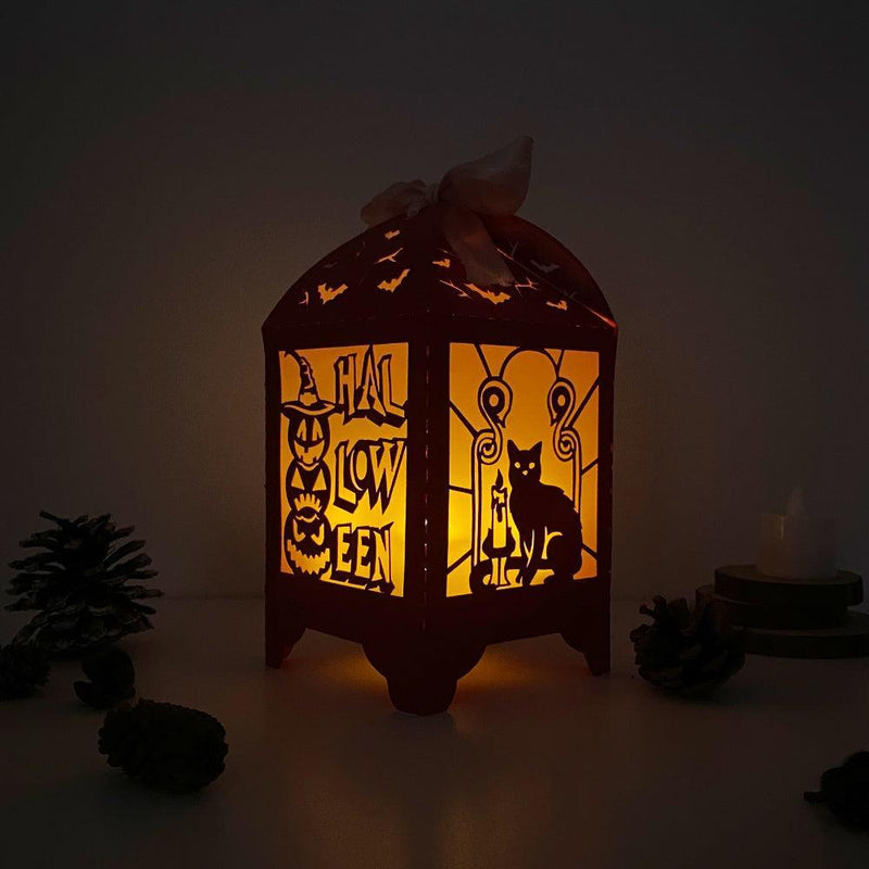 Halloween 2 - Paper Cut Lantern File - Cricut File - 10,5x20,6cm - LightBoxGoodMan - LightboxGoodman