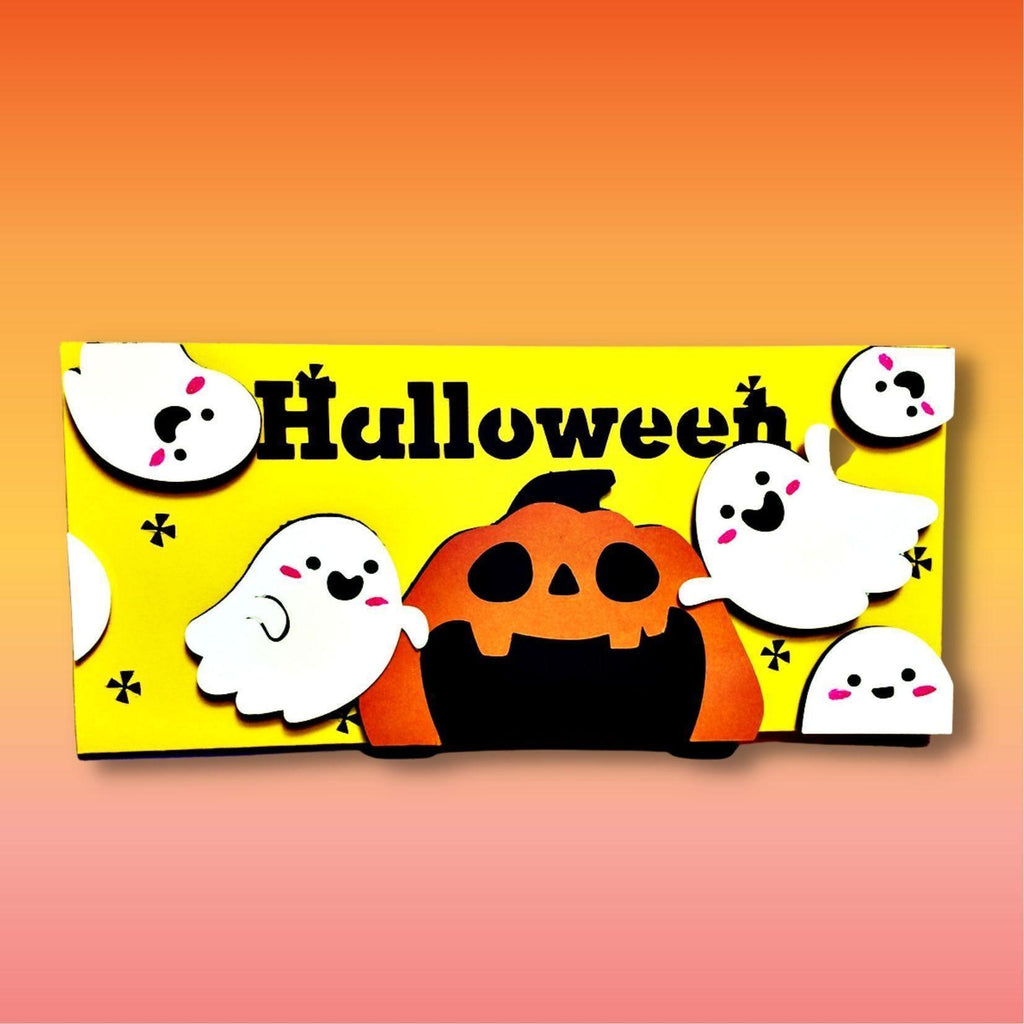 Halloween Card 1 Paper Cut - Cricut File - Svg, Png, Pdf - LightBoxGoodMan - LightboxGoodman